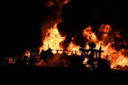 Tanker truck fire in SW Michigan (South Haven Emergency Services photo)