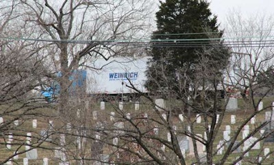 Trucks delivered wreaths to Arlington National Cemetery (TCA photos)