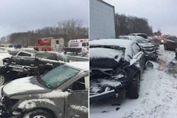 This major wreck on I-76 near Detroit Saturday had that highway closed for most of the afternoon. (Photos: Michigan State Police)