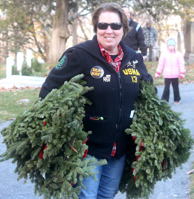 Linda Smigen, whose son Chaz is a West Point grad deployed to Iraq