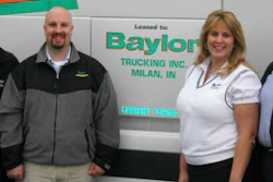 Chester Baylor (left), founder of Baylor with (left to right) grandson Ben Hammond, granddaughter Cari Baylor, and late son Bob Baylor.