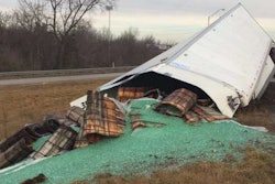 38,000 lbs. of marbles spilled in this Indiana accident (Photo: Sgt. John Perrine)