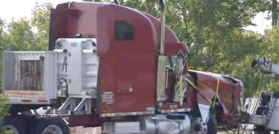 Francisco Espinal-Quiroz&rsquo;s truck at the time of the crash