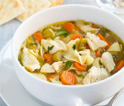 Cooking Classy’s homemade slow cooker chicken noodle soup. (Photo: Cooking Classy)