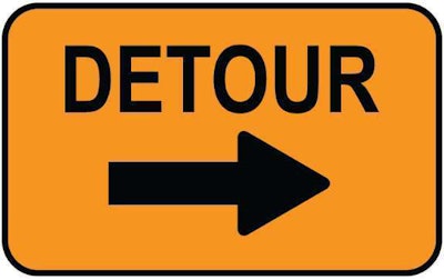 Detour sign
