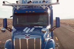 Embark-equipped truck on the road in Nevada