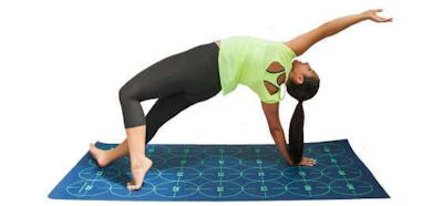 Person doing yoga on a mat