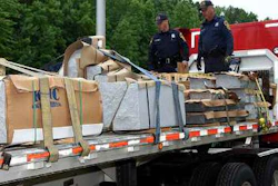 This year’s Roadcheck will focus on load securement. (CVSA photo)