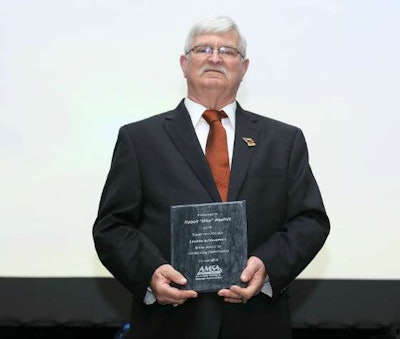 Robert Westfall with his Lifetime Achievement award at a formal ceremony by the American Moving & Storage Association. (Image Courtesy of AMSA)