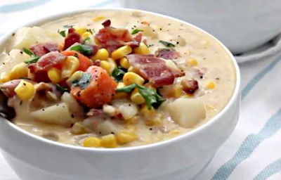 Slow cooker bacon corn chowder from Spend With Pennies