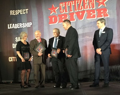 Idella Hansen (left) with other Citizen Drivers at TA/Petro ceremony at MATS