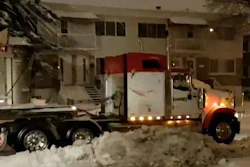 Snow gets trucked away in Canada