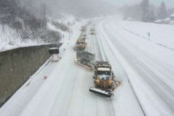 New York State plows battling late winter storm Stella