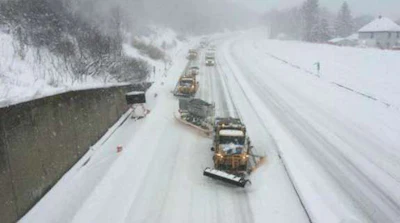 New York State plows battling late winter storm Stella