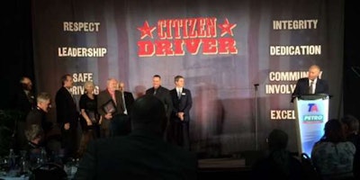 Winners of the 2017 TA/Petro Citizen Driver awards