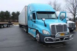 Truck and trailer impounded by police (Deerfield Police photo)