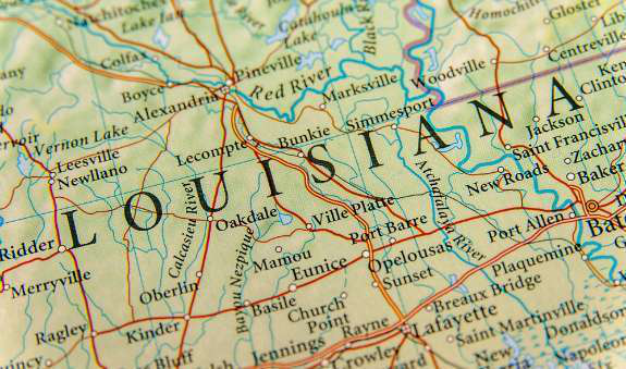 Louisiana map