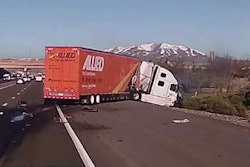 Accident on I-80 in Sparks, Nevada.