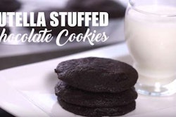 Nutella stuffed chocolate cookies