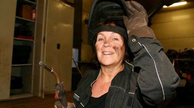 Trades are competing with trucking to hire women in non-traditional jobs.