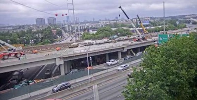 Progress is being made on the I-85 bridge repairs.