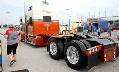 Kenny Graber's truck is named 'Ol' Rugged,' as in 'ol' rugged cross.'