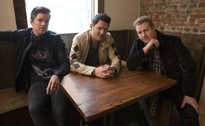 Rascal Flatts band members, left to right: Joe Don Rooney, Jay DeMarcus and Gary LeVox