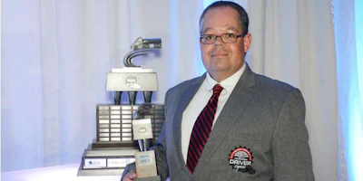 Todd Stine at the NTTC awards presentation. (Image Courtesy of NTTC)