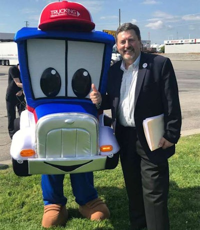 TMAF unnamed mascot and Jet Express President Kevin Burch