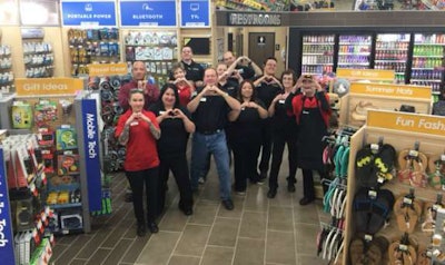 Members of the staff at the new Love’s in Ely, Nevada