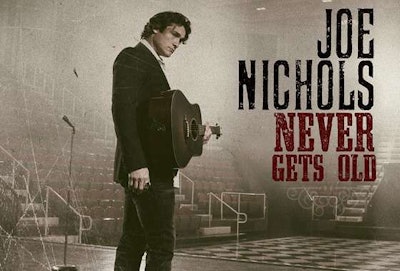 Album artwork for Joe Nichols’ “Never Gets Old” (Image Courtesy of Joseph Llanes/BBR Music Group)