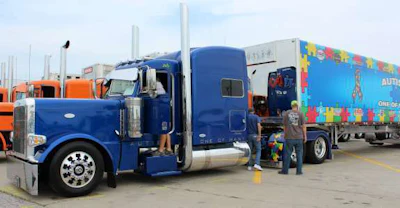 Mike Manuel’s 2015 Peterbilt 389 & 2017 Mac “Autism-One of Many”