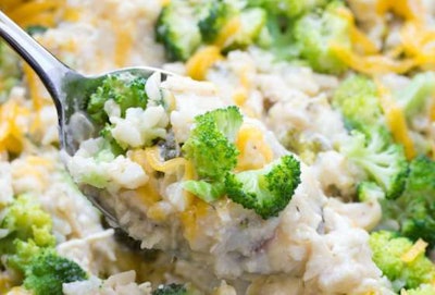 Chicken, broccoli and rice casserole (Image Courtesy of Kristine’s Kitchen)