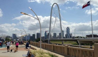 Continental Pedestrian Bridge near Trinity Groves