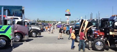 Custom trucks compete at the Walcott Truckers Jamboree.
