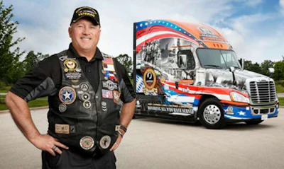 David Price and Schneider’s 2017 Ride of Pride Freightliner
