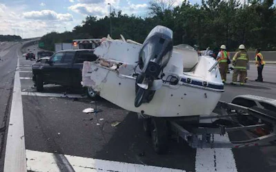 Accident scene in which one man was killed and another injured June 24 (All Hands Working Facebook page)