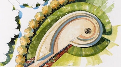 Proposed monument to Desert Storm from above