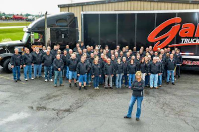 The team from Garner Trucking with Sherri Garner Brumbaugh, who attended a meeting at the White House recently
