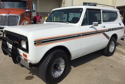 This white 1980 International Scout truck was on display at Boyd Bros.' driver appreciation event, courtesy of Southland International.