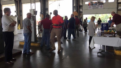 Free barbecue lunch was provided at the event by Southland International.