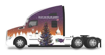 Kenworth T680 Advantage will deliver the U.S. Capitol Christmas Tree