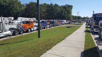 Truckers raised $110,053 during the parade. (Image Courtesy of Facebook)