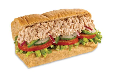 Classic Tuna = 470 calories, 640 mg sodium, 25 grams fat
