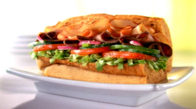 Subway Club = 310 calories, 840 mg sodium, 4.5 grams fat