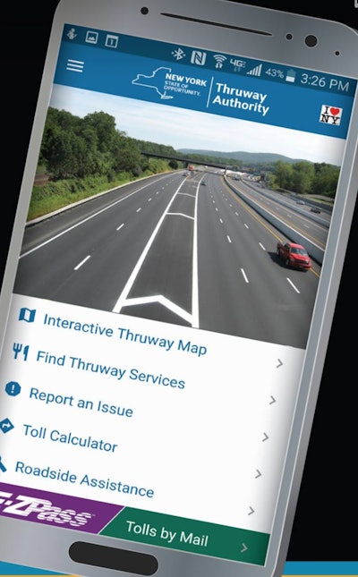 NYS Thruway has a new app for travelers available for Android and iOS devices
