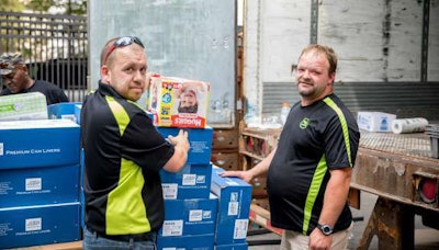 CTS employees Frank Comeau (left) and Barry Meyers (right)