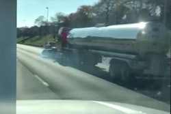 tanker-pushes-car