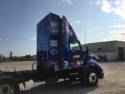 Contract Transport Services recognizes 'everyday heroes' with this special wrap.