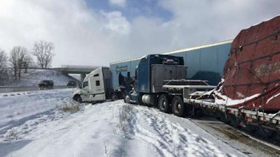 Tuesday’s crash on the Indiana Toll Road.